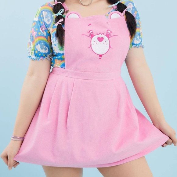 Dolls Kill Dresses & Skirts - Dolls Kill x Care Bear Pinafore 3XL pocket dress